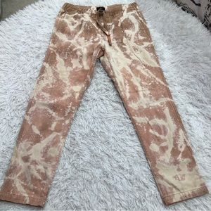 Obey Worldwide Tie Dye Traveler Cotton Jogger Pants Size S